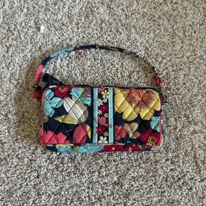 Vera Bradley Red and Blue Quilted Clutch